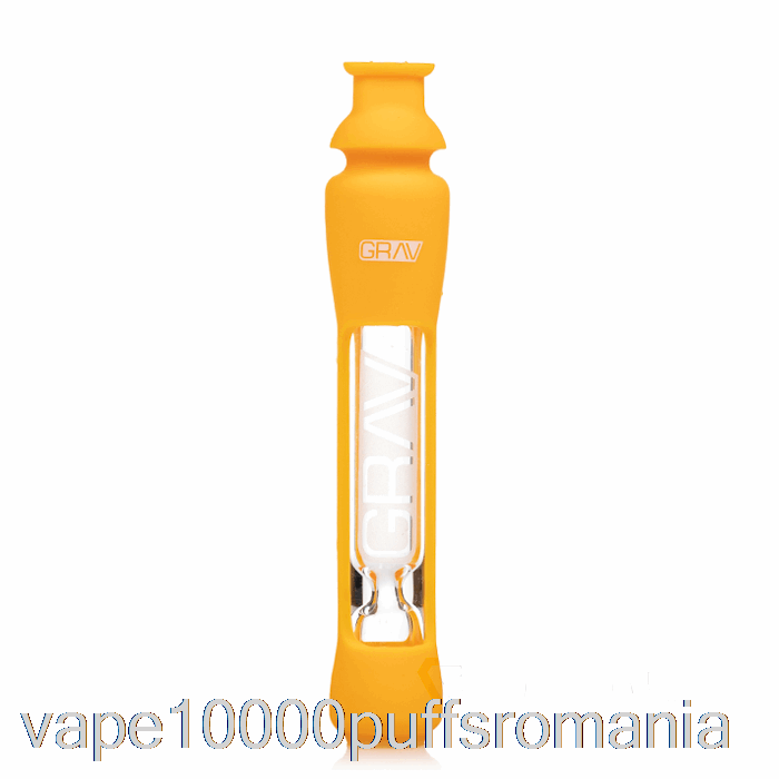 Vape Romania Grav 12mm Taster Cu Piele De Silicon Galben Mustar